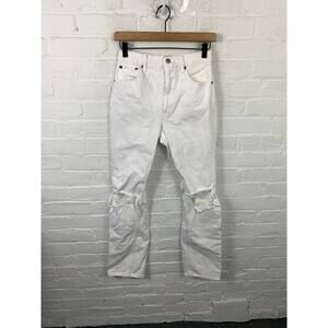 Abercrombie & Fitch The 90s Straight Jeans Ultra High Rise Distressed Size 26